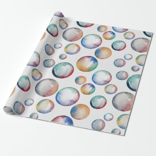 Papier Cadeau Bulles arc-en-ciel