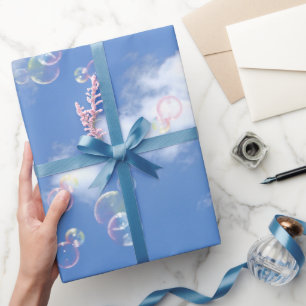 Papier Cadeau Bulles De Savon Sur Sky