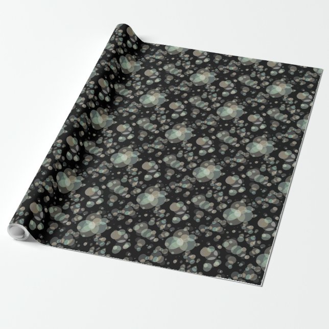 Papier Cadeau Bulles élégantes toute couleur (Déroulé)