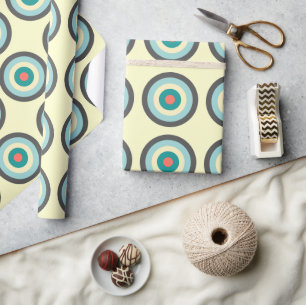 Papier Cadeau Bullseye combiné gris par Shirley Taylor