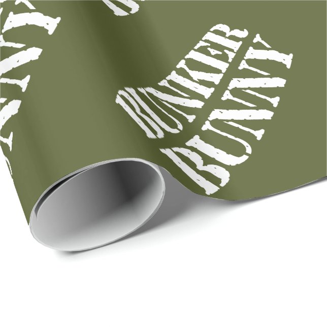 PAPIER CADEAU BUNKER BUNNY (Coin rond)