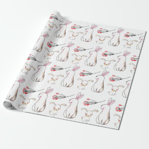 Papier Cadeau Bunnies d'aquarelle