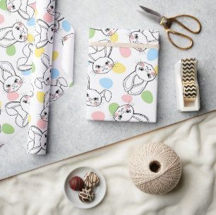 Papier Cadeau Bunnies de Pâques