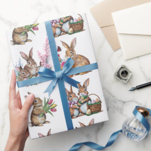 Papier Cadeau Bunnies de Pâques