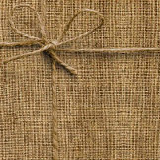 Papier Cadeau Burlap réaliste Texture simple Rustique Lumière Br