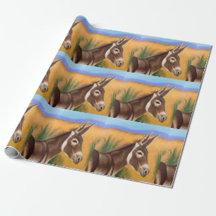 Papier Cadeau Burro du désert