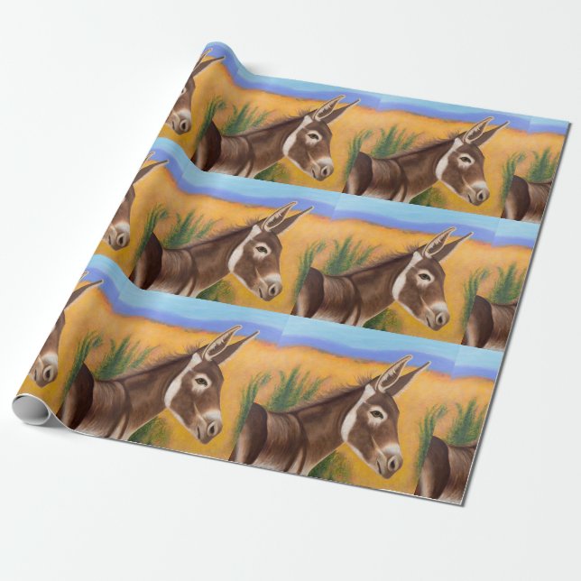 Papier Cadeau Burro du désert (Déroulé)