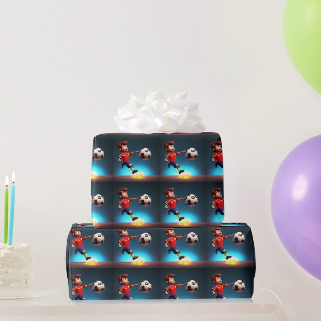 Papier Cadeau "But Bound : Le coup parfait du garçon Animé" (Cadeaux de fête)