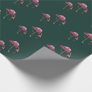 Papier Cadeau Buveur de vin Flamant Rose Drôle