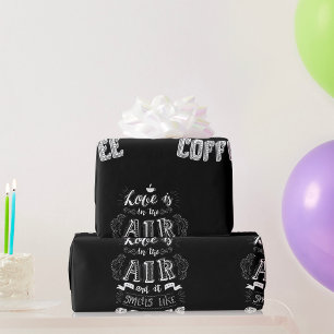 Papier Cadeau Ça sent le café 