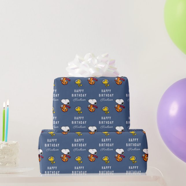 Papier Cadeau cacahuètes | Snoopy Space Anniversaire (Cadeaux de fête)