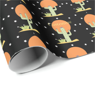 Papier Cadeau Cactus du désert Sun Thunder_Cove
