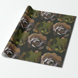 Papier Cadeau Cactus Green Botanical Cactus
