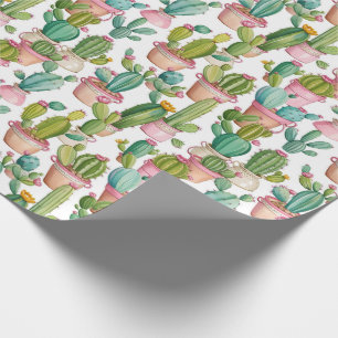 Papier Cadeau Cactus Modernes