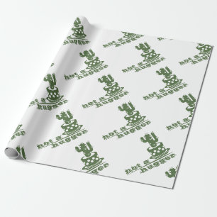 Papier Cadeau Cactus Pas un gros cactus drôle dire