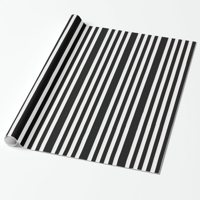 Papier Cadeau Cadeau blanc d'Halloween (Déroulé)
