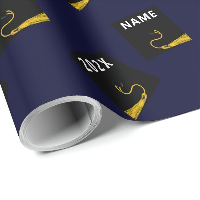 Papier Cadeau Cadeau de fin d'études créatif (Coin rond)