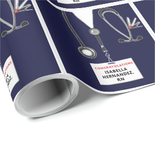 Papier Cadeau Cadeau de la fête de graduation de l'infirmière