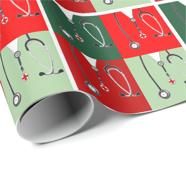 Papier Cadeau Cadeau de Noël (Coin rond)