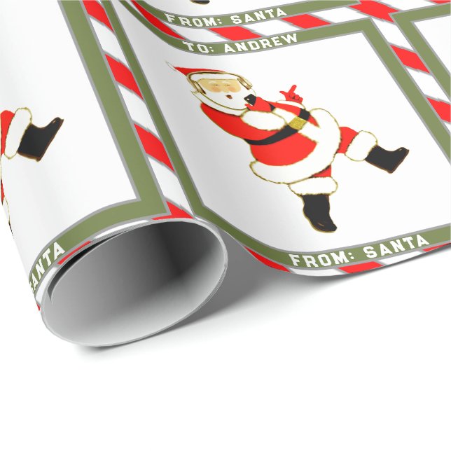 Papier Cadeau Cadeau de Noël Ado (Coin rond)