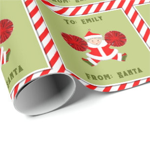 Papier Cadeau Cadeau de Noël créatif Pom-pom girl
