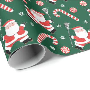 Papier Cadeau Cadeau de Noël de Lacrosse