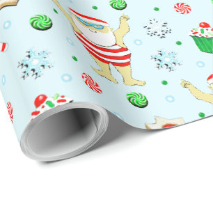 Papier Cadeau Cadeau de Noël de natation