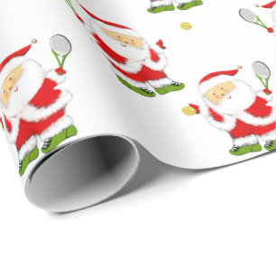 Papier Cadeau Cadeau de Noël de tennis