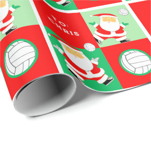 Papier Cadeau cadeau de Noël de volley-ball