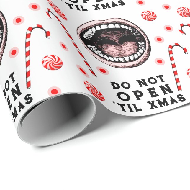 Papier Cadeau Cadeau de Noël Dentist (Coin rond)