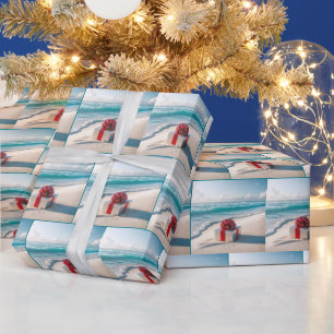Papier Cadeau Cadeau de Noël Ocean Seashore