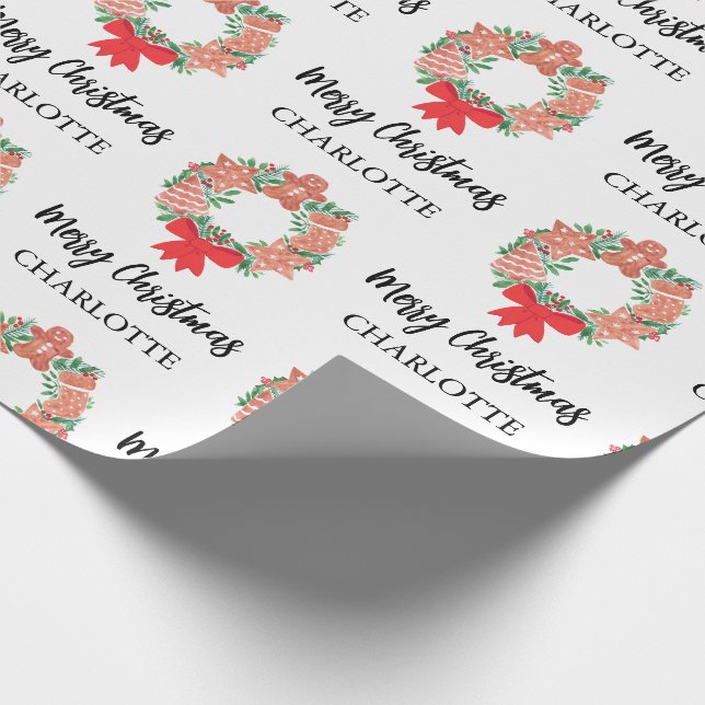 Papier Cadeau Cadeau de Noël personnalisé (Coin)