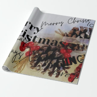 Papier Cadeau Cadeau de Noël rustique