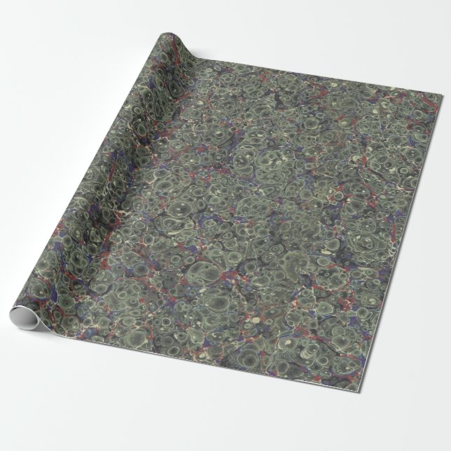 Papier Cadeau Cadeau de papier marbré (Déroulé)