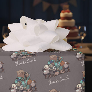 Papier Cadeau Cadeau de remerciement pour l'entraîneur de wombat
