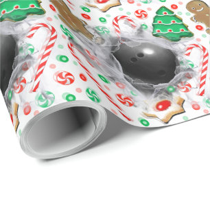 Papier Cadeau Cadeau de vacances de bowling