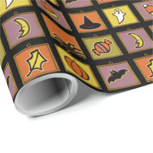Papier Cadeau Cadeau d'Halloween et décoration de fête