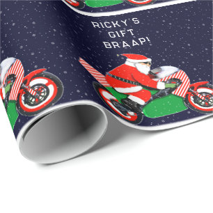 Papier Cadeau Cadeau drôle de moto