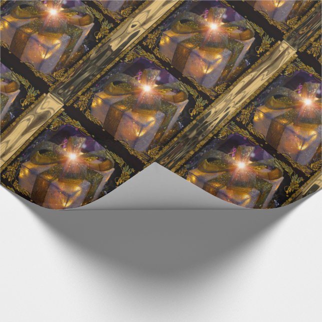 Papier Cadeau Cadeau élégant IIV de Noël 30 pi (Coin)