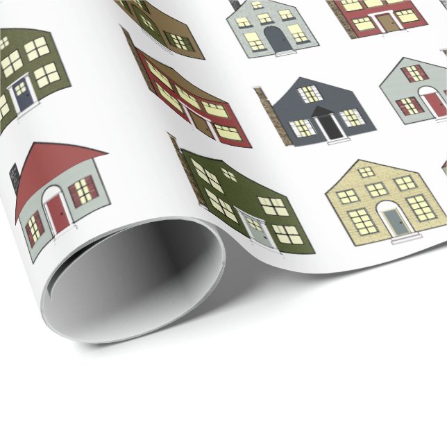 Papier Cadeau Cadeau immobilier (Coin rond)