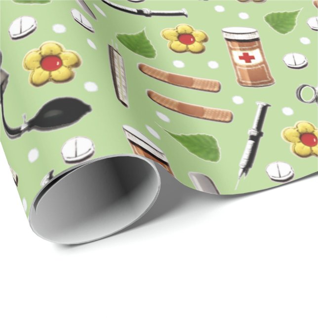 Papier Cadeau Cadeau Médicale (Coin rond)