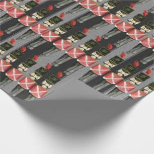 PAPIER CADEAU CADEAU NUTCRACKER NOIR ET GRIS