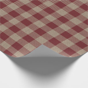 Papier Cadeau Cadeau Russe Vintage Red Buffalo Check