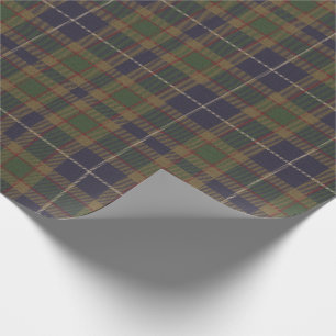 Papier Cadeau Cadeau vert bleu Tartan Plaid