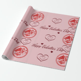 Papier Cadeau Cadeaupapier Happy Valentines Day