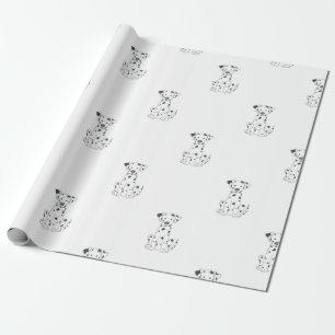 Papier Cadeau Cadeaux dalmatiens de papier d'emballage de chien