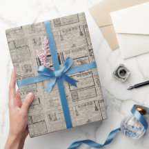 Cadeaux de journaux rétro vintages