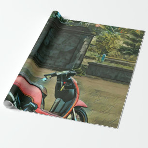 Papier Cadeau cadeaux de moto pour lui