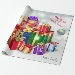 Papier Cadeau Cadeaux de Noël à vos souhaits, personnels