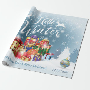 Papier Cadeau Cadeaux de Noël à vos souhaits, personnels
